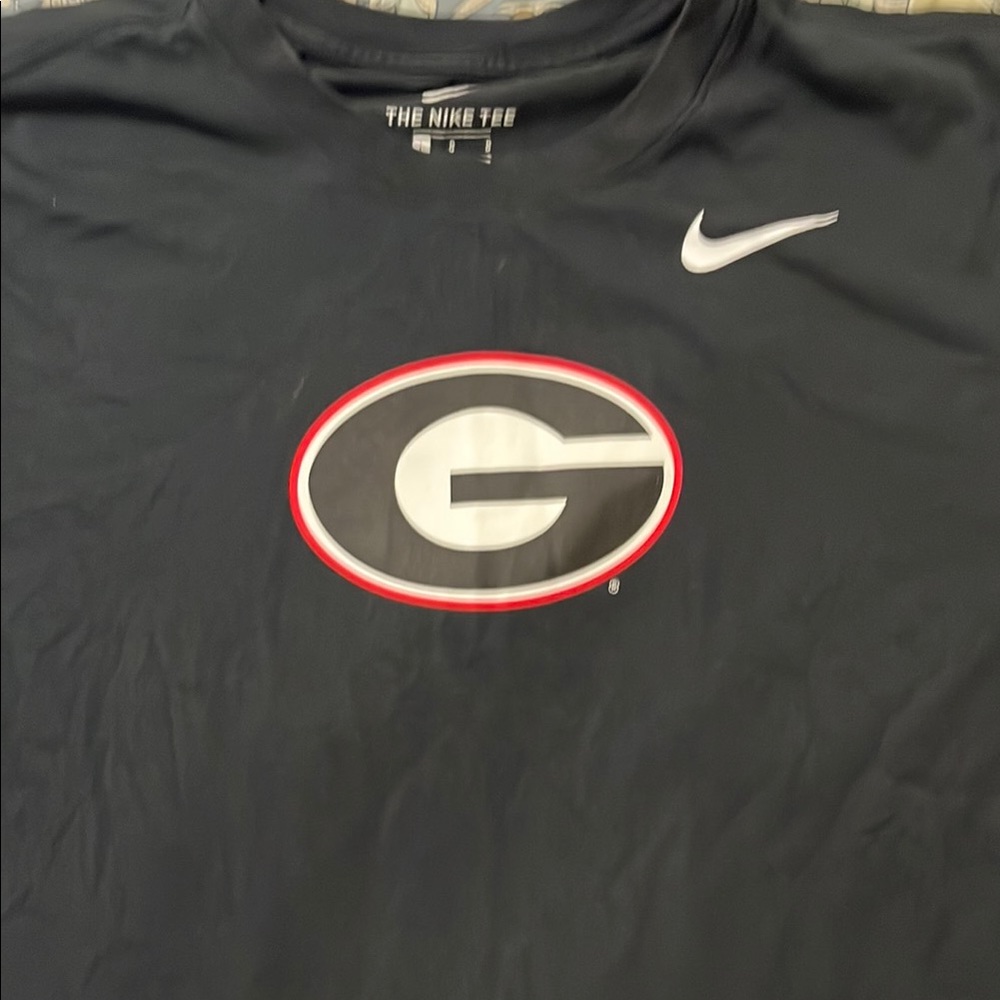 Nike Black T-Shirt with Georgia Logo